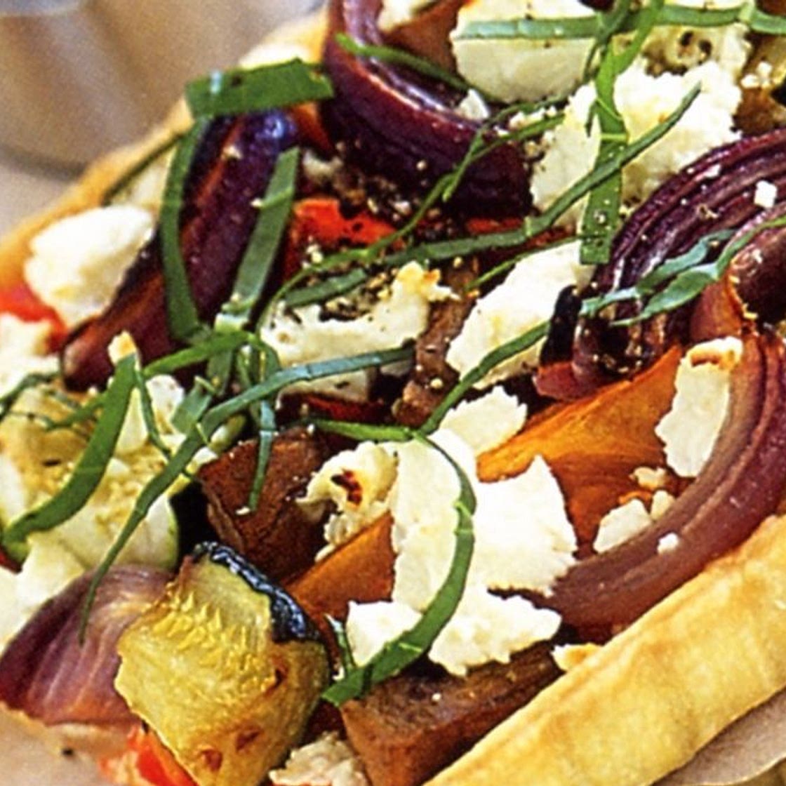 Roasted vegetable tart