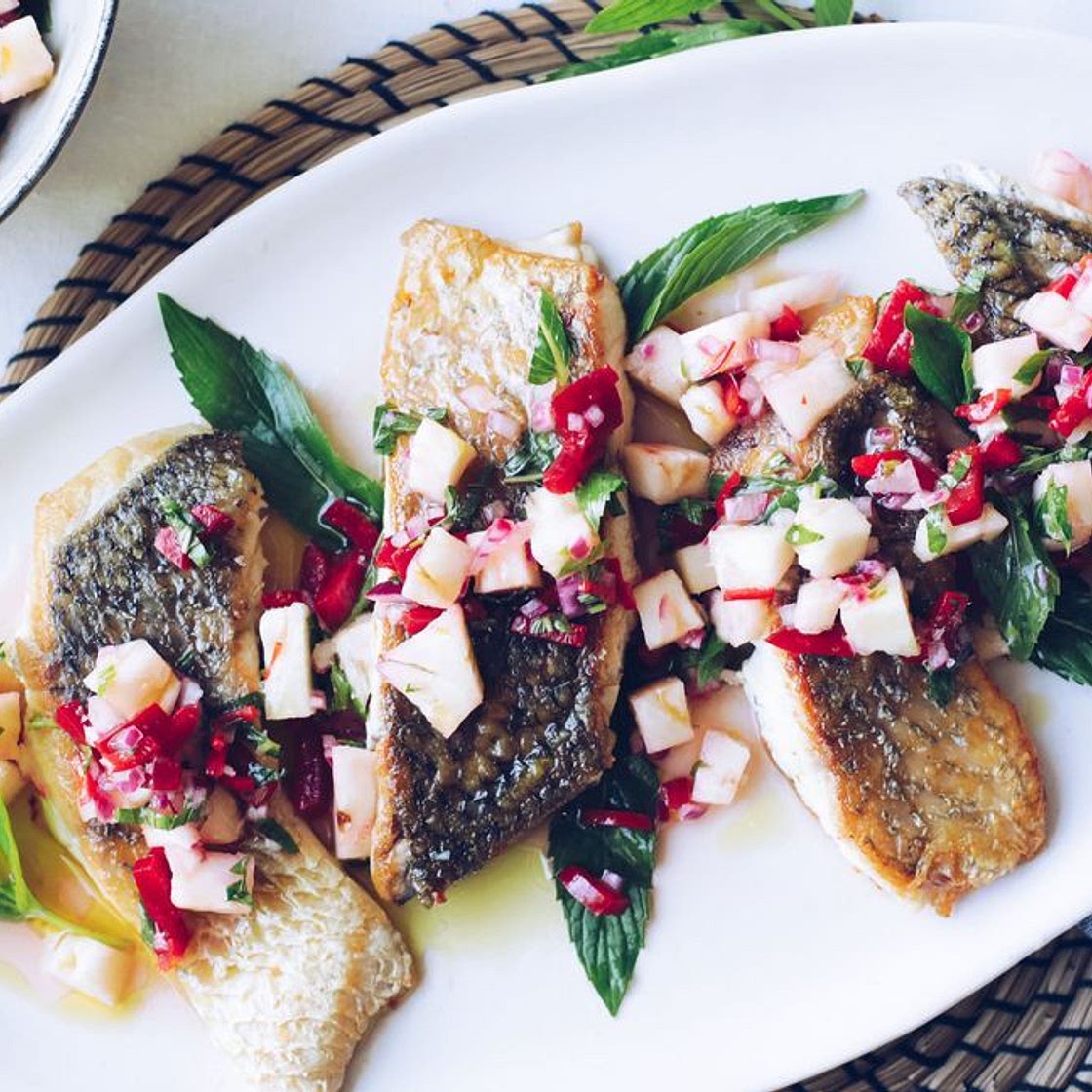 Barramundi with Pineapple Salsa recipe