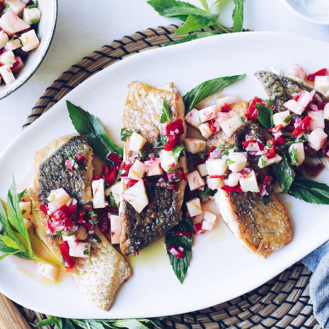 Barramundi with Pineapple Salsa recipe