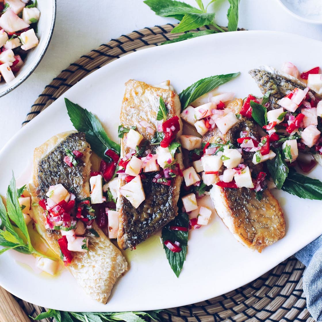 Barramundi with Pineapple Salsa recipe