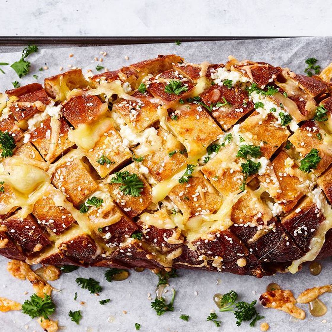 Fetta, thyme and honey loaded loaf