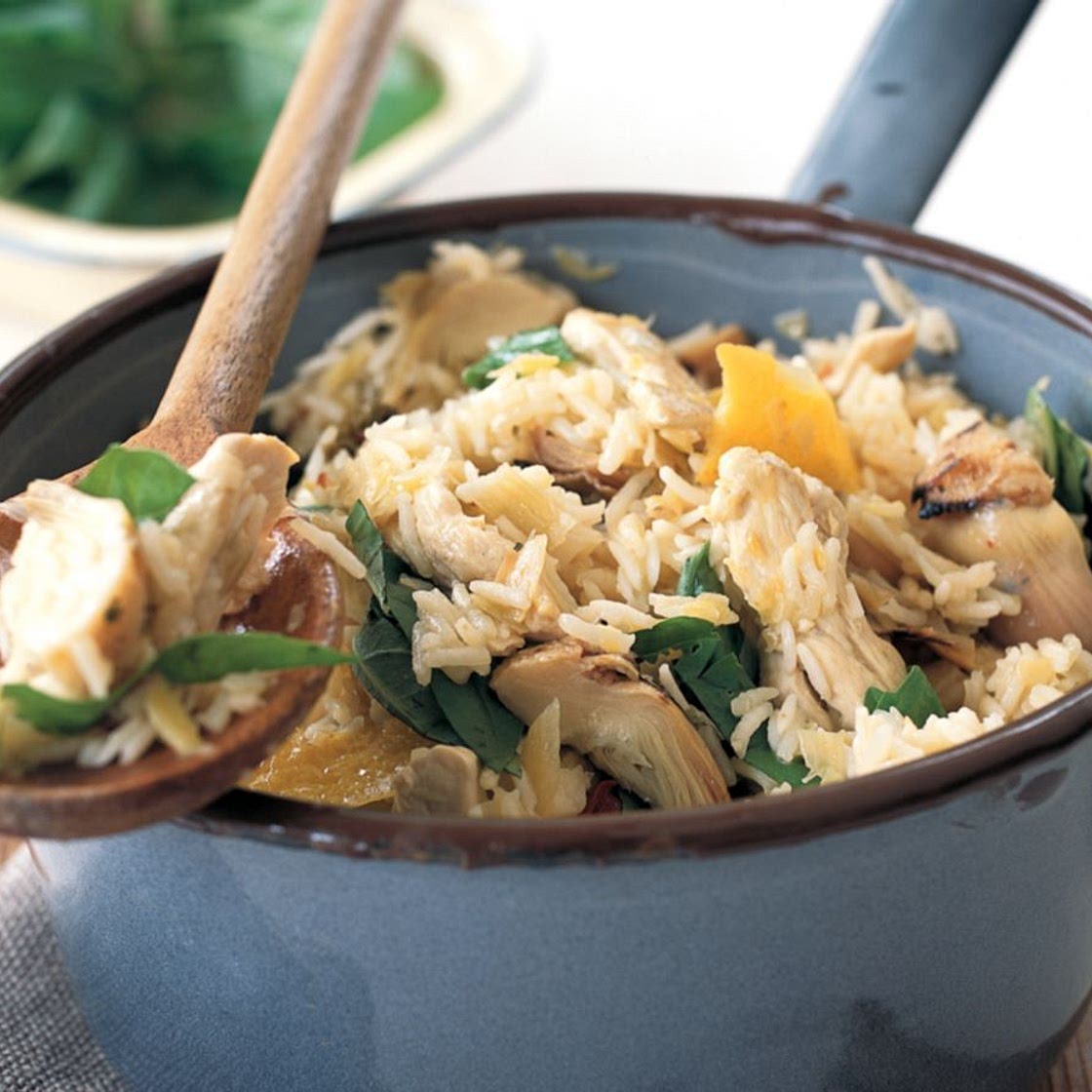 Easy chicken and artichoke rice