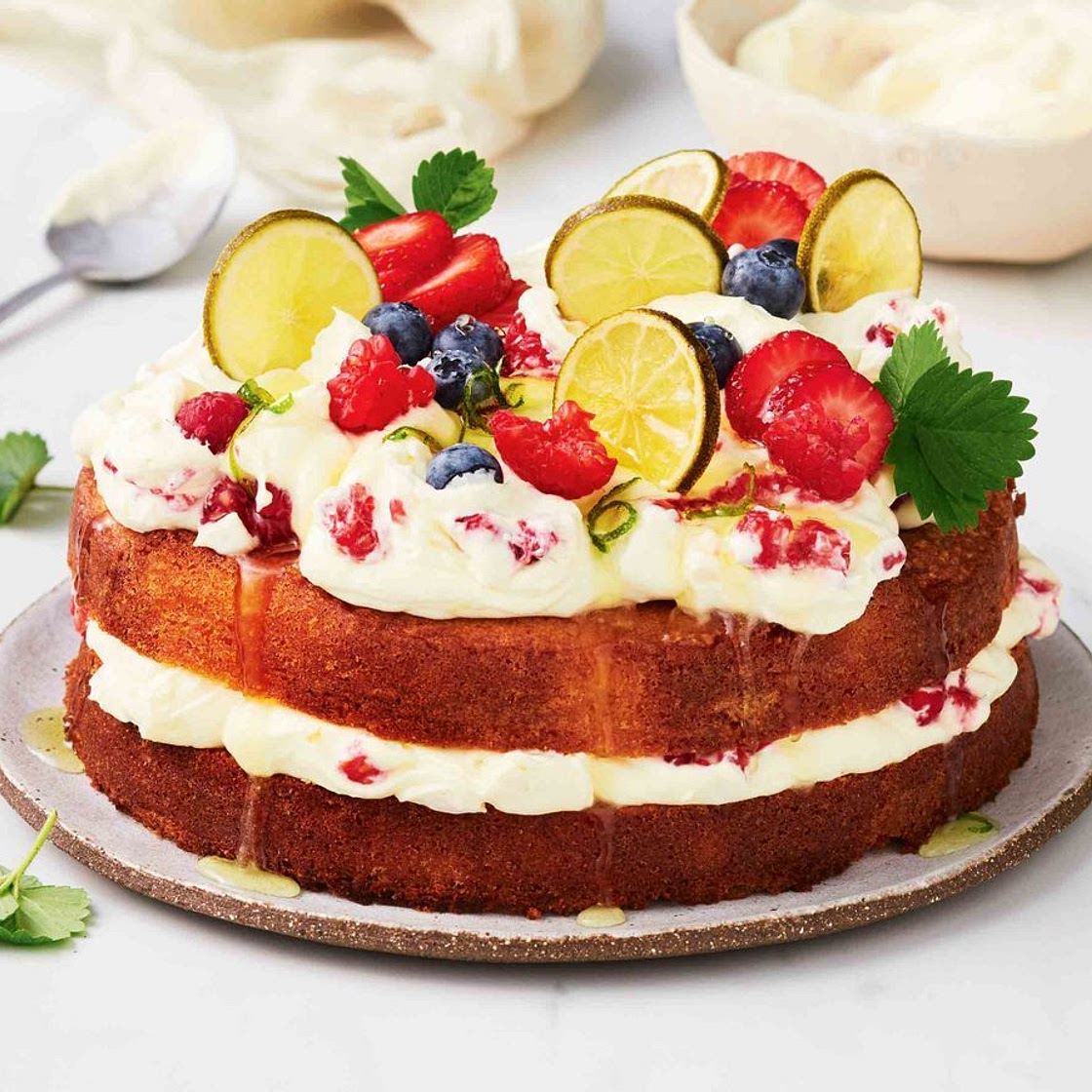 Berry mojito cake recipe