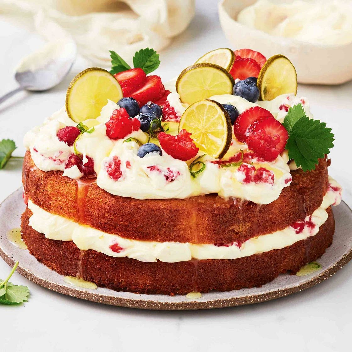 Berry mojito cake recipe