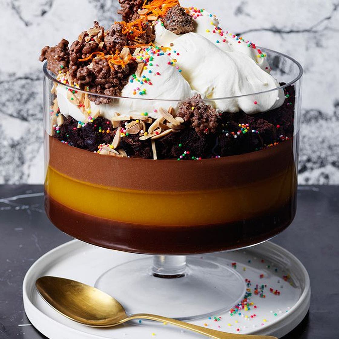 Birthday cake trifle