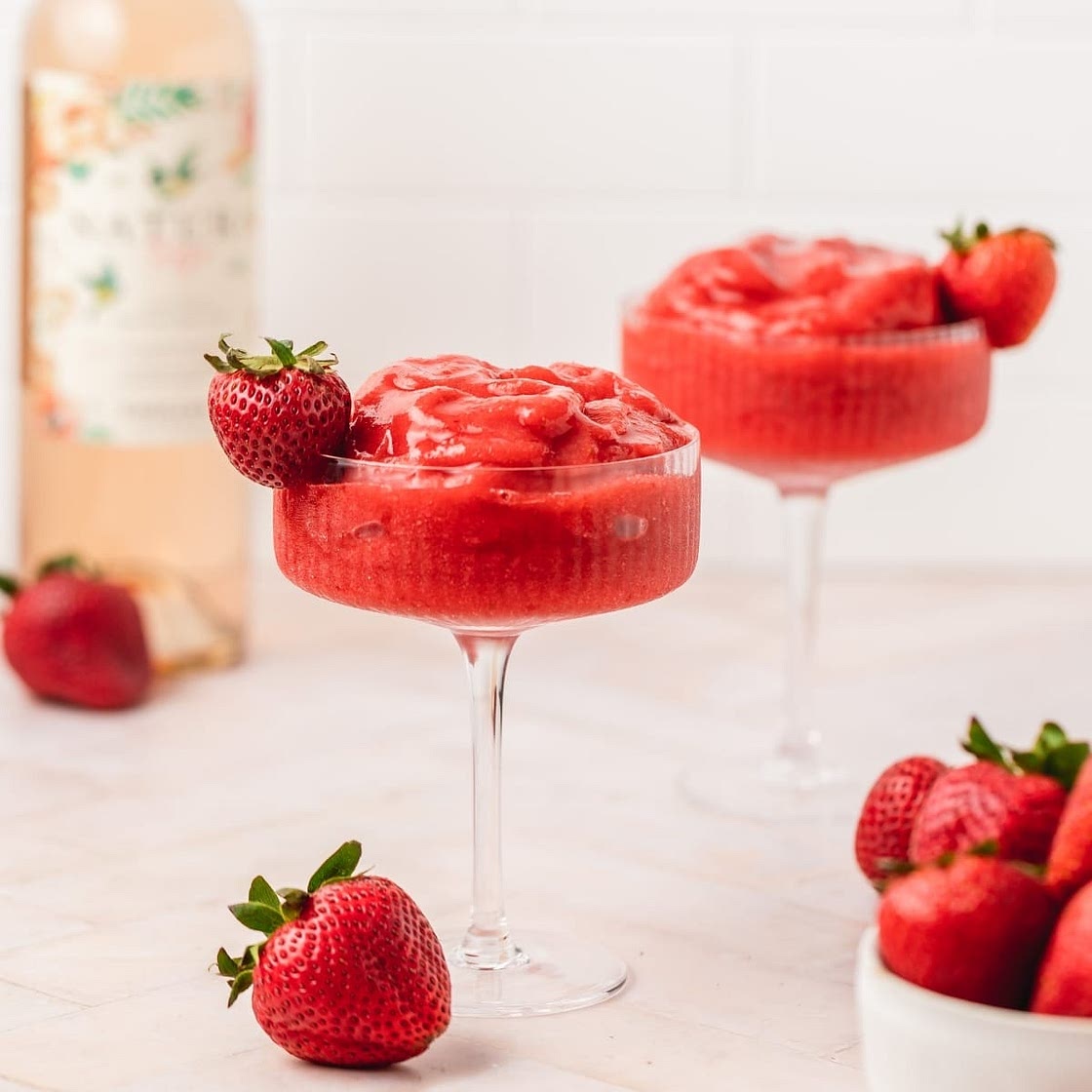 Strawberry Frosé (Frozen Rosé)