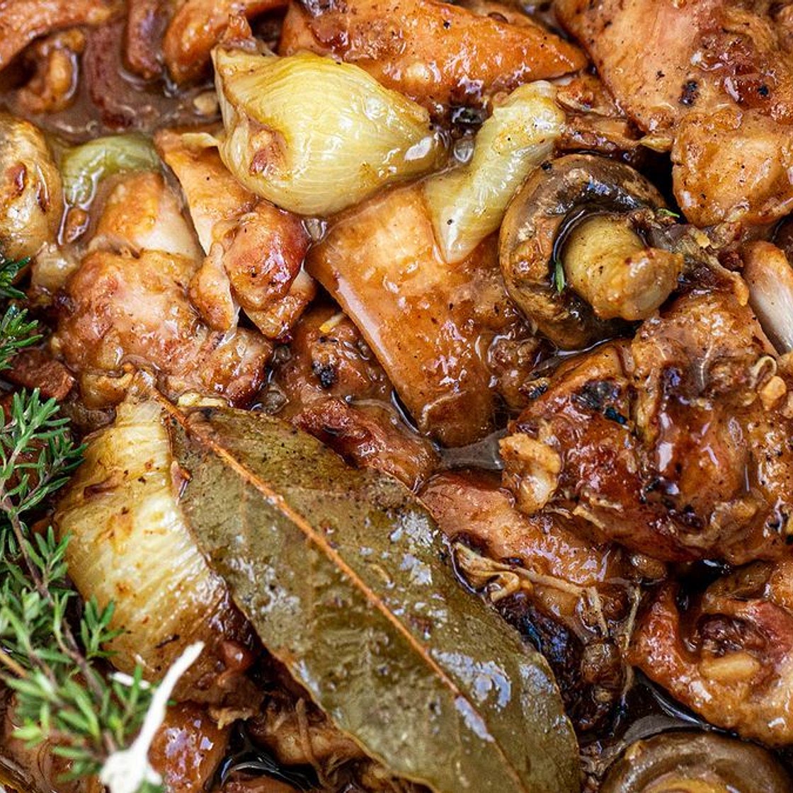 Chicken bourguignon recipe