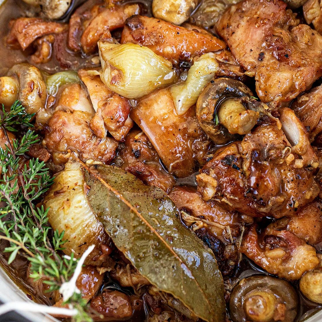 Chicken bourguignon recipe
