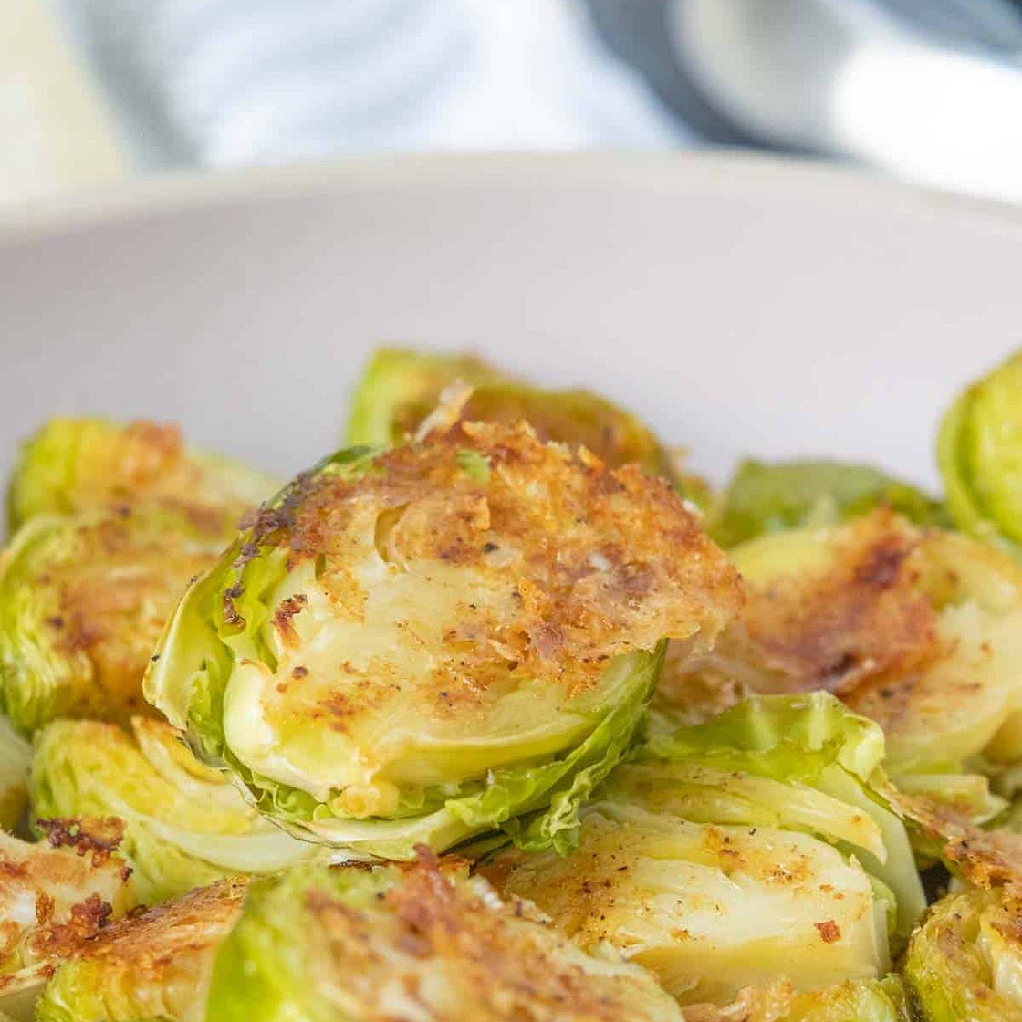 Parmesan Crusted Brussels Sprouts