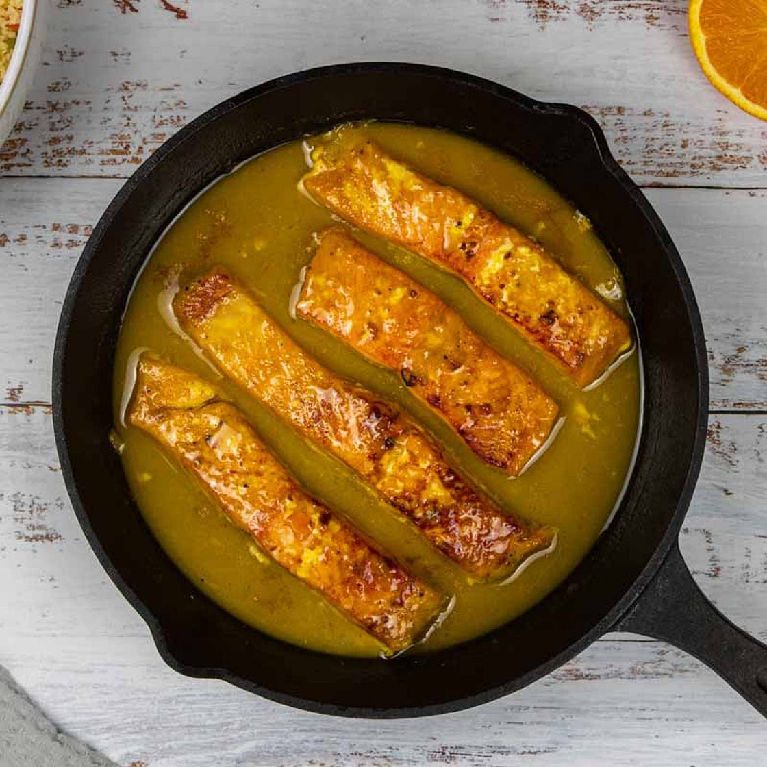 Honey Orange Glazed Salmon