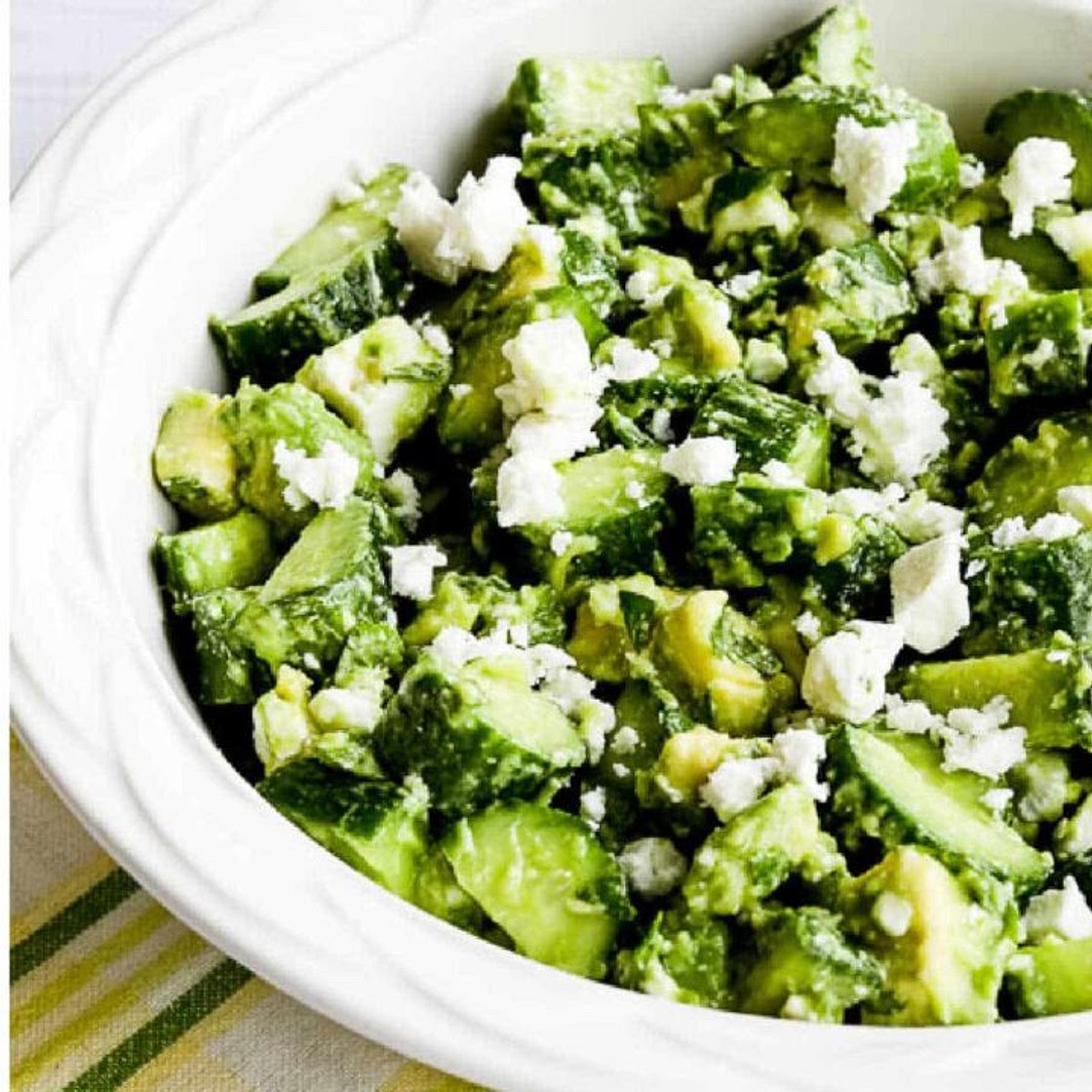 Cucumber Avocado Salad (with Feta)