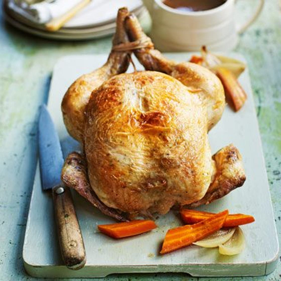 Slow-cooker roast chicken