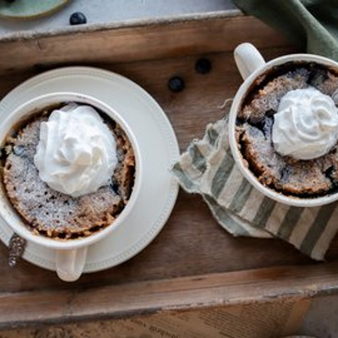 Vegan Blueberry Mug Cake