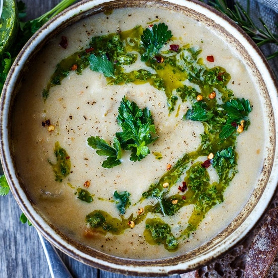 Creamy White Bean Soup with Gremolata