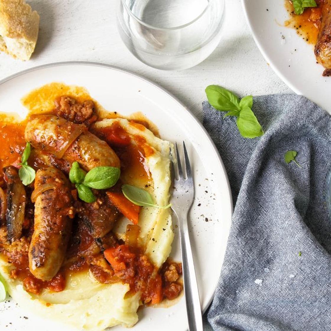 Saucy Sausages recipe