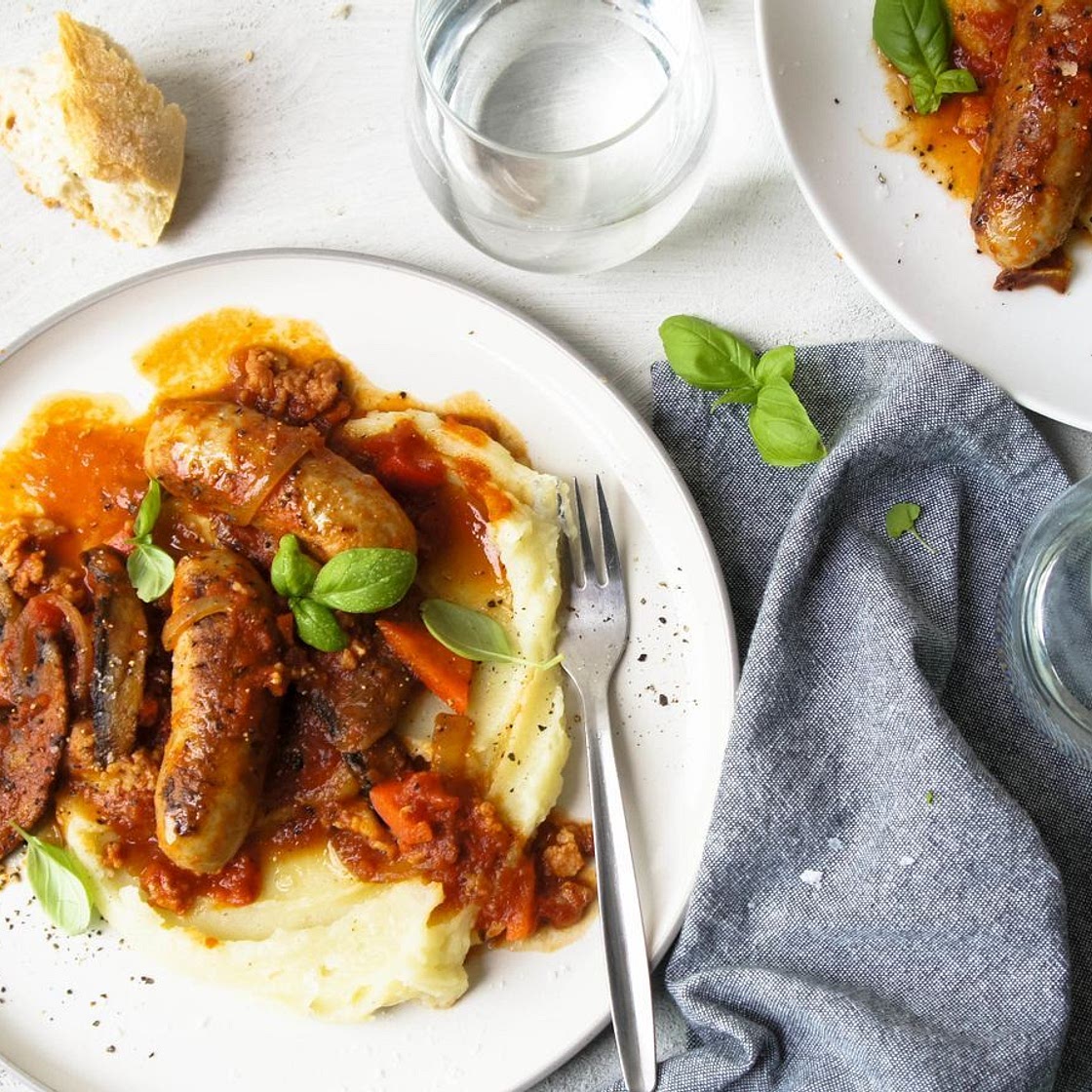Saucy Sausages recipe