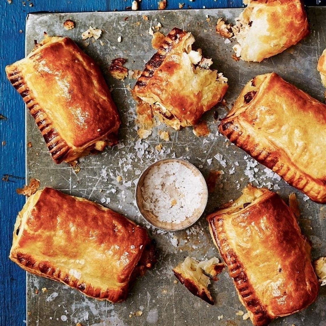Sage, chilli and feta sausage rolls