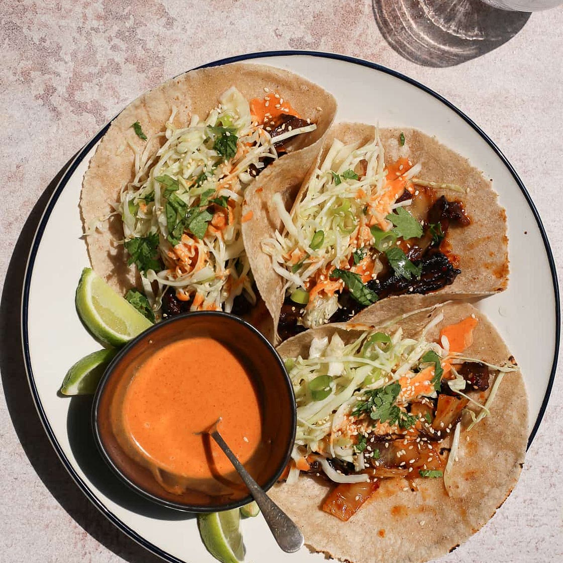 Korean-Inspired Skirt Steak Tacos