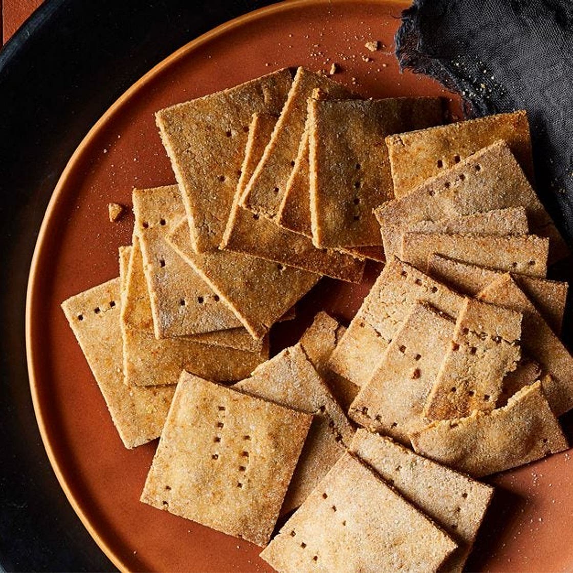 Vegan Cheesy Crackers