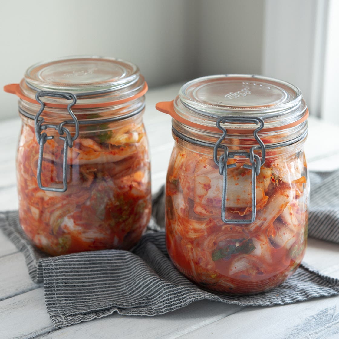 Easy Kimchi (Mak Kimchi with Napa Cabbage)