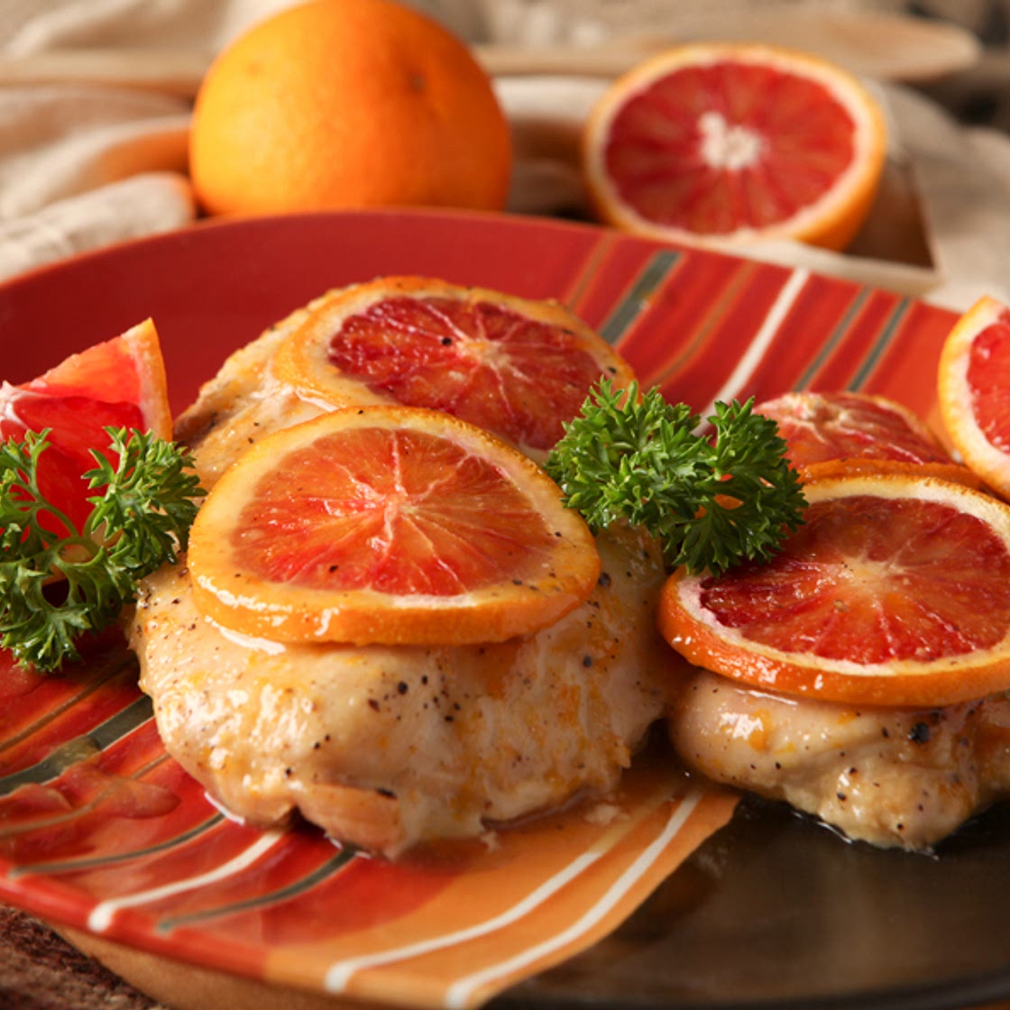 Blood Orange Glazed Chicken