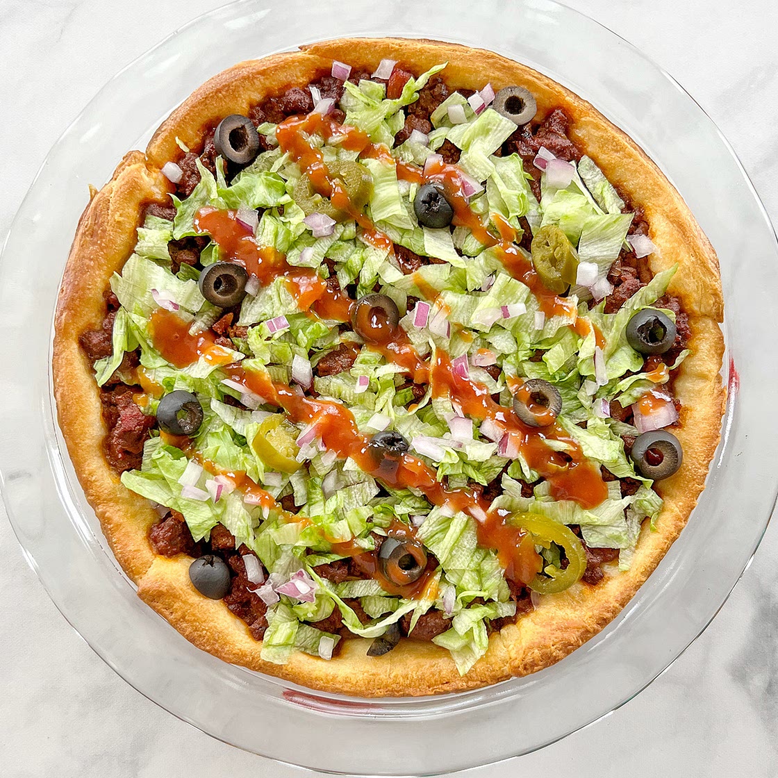 Easy Crescent Roll Taco Bake Recipe