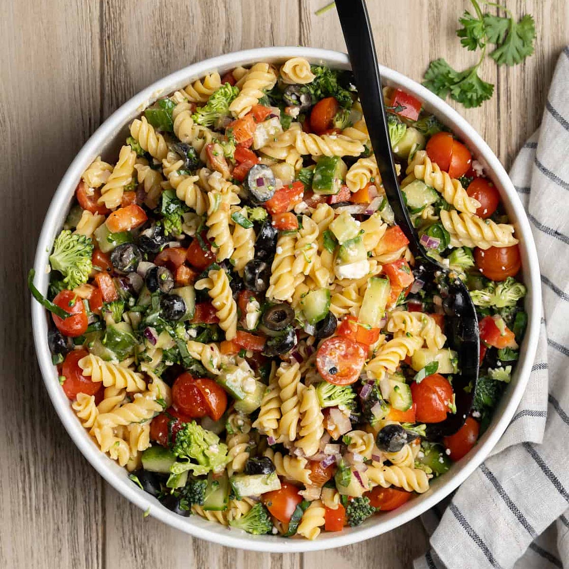 High Protein Pasta Salad