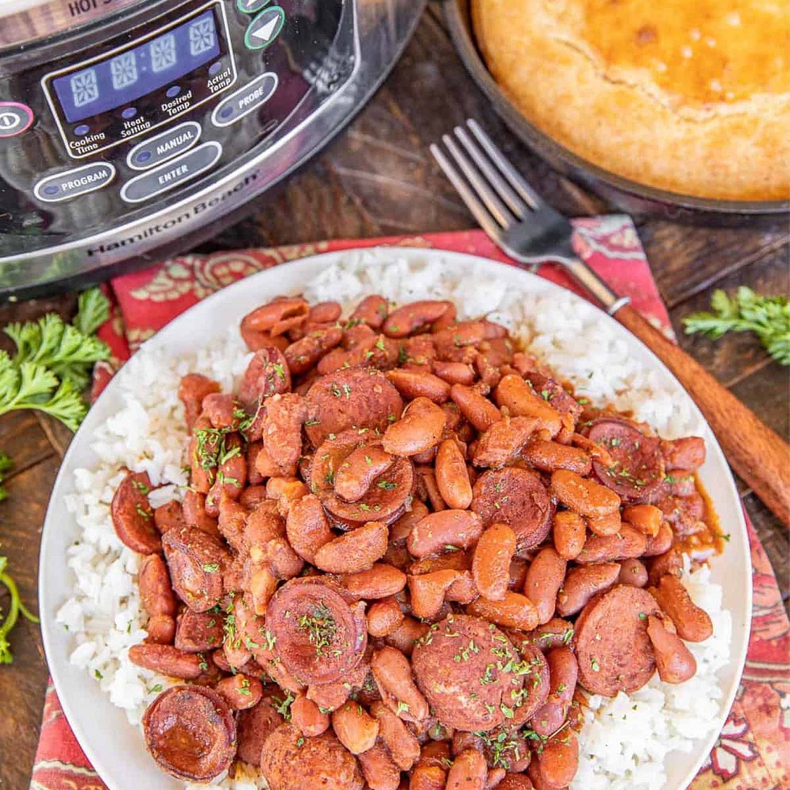 Slow Cooker Red Beans and Rice