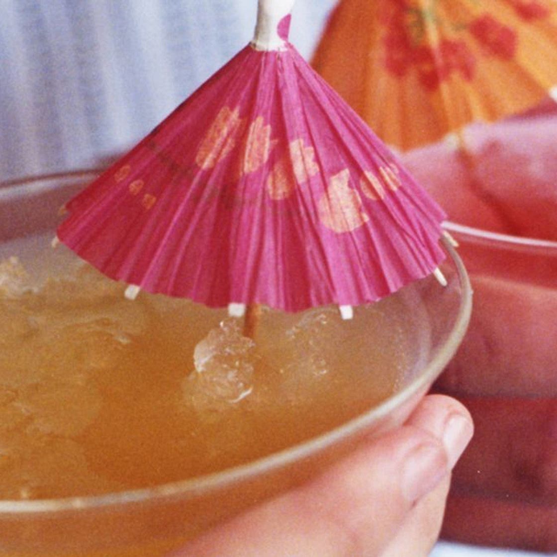 Crushed peach mocktail