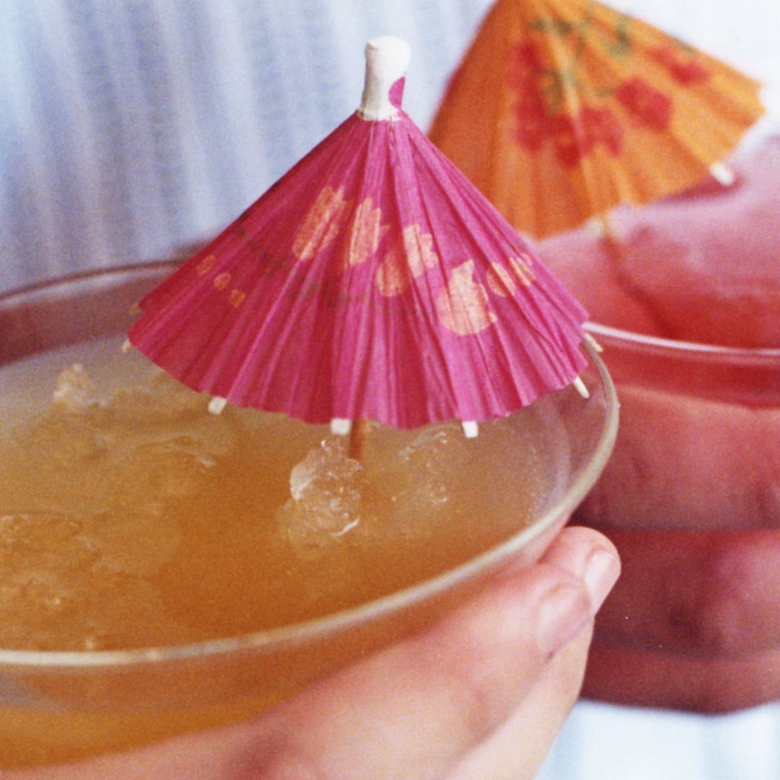 Crushed peach mocktail