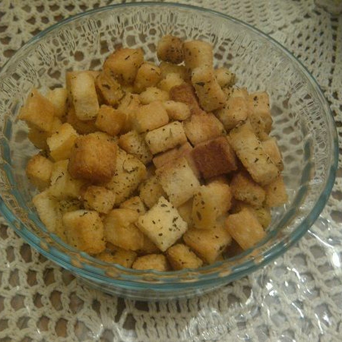 Microwaved Croutons