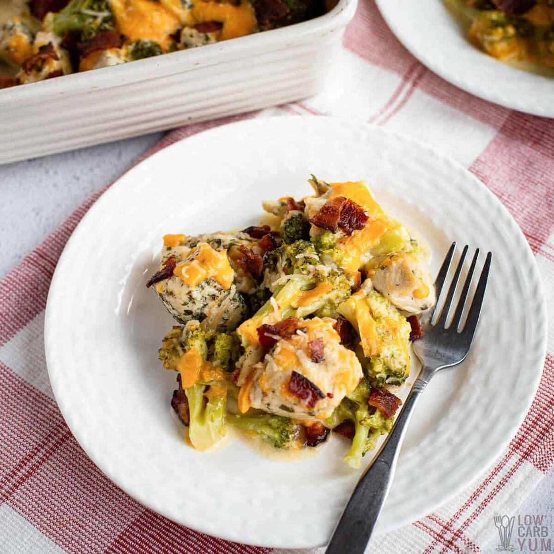Keto Chicken Bacon Ranch Casserole