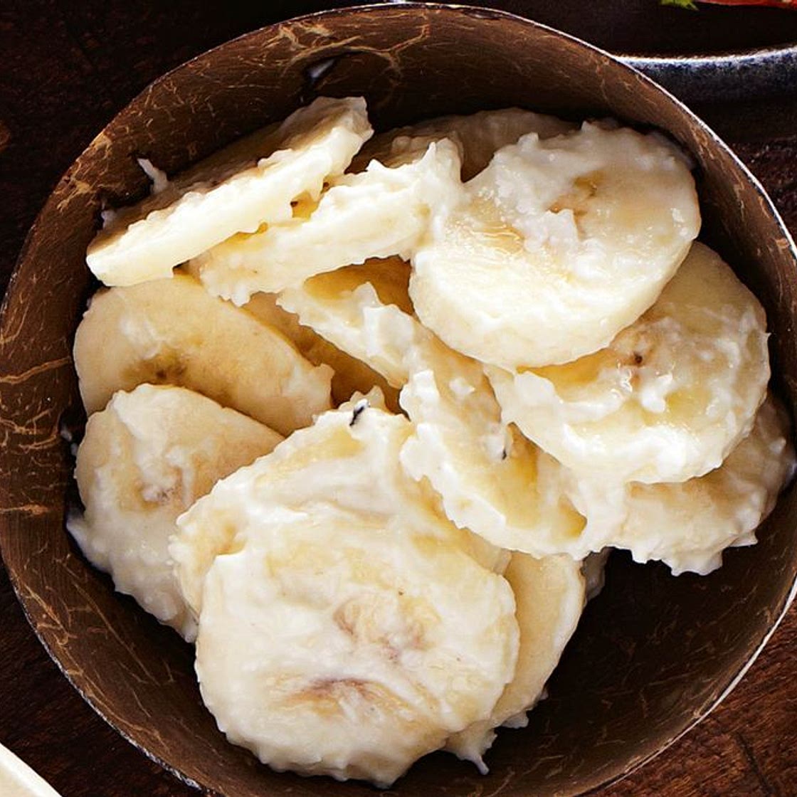 Banana and coconut sambal
