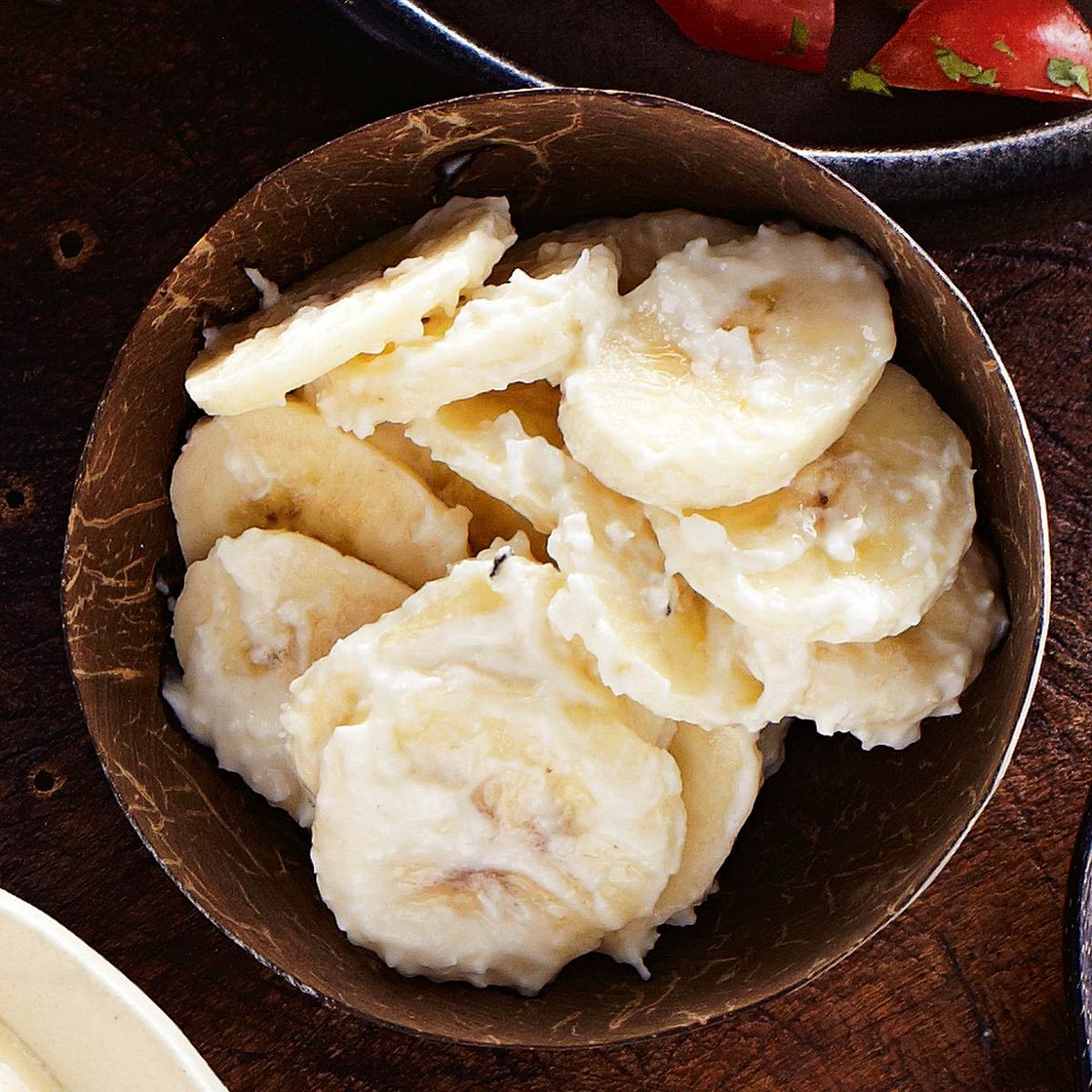 Banana and coconut sambal