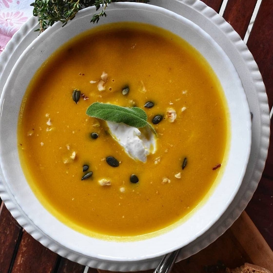 Κολοκυθόσουπα Βελουτέ