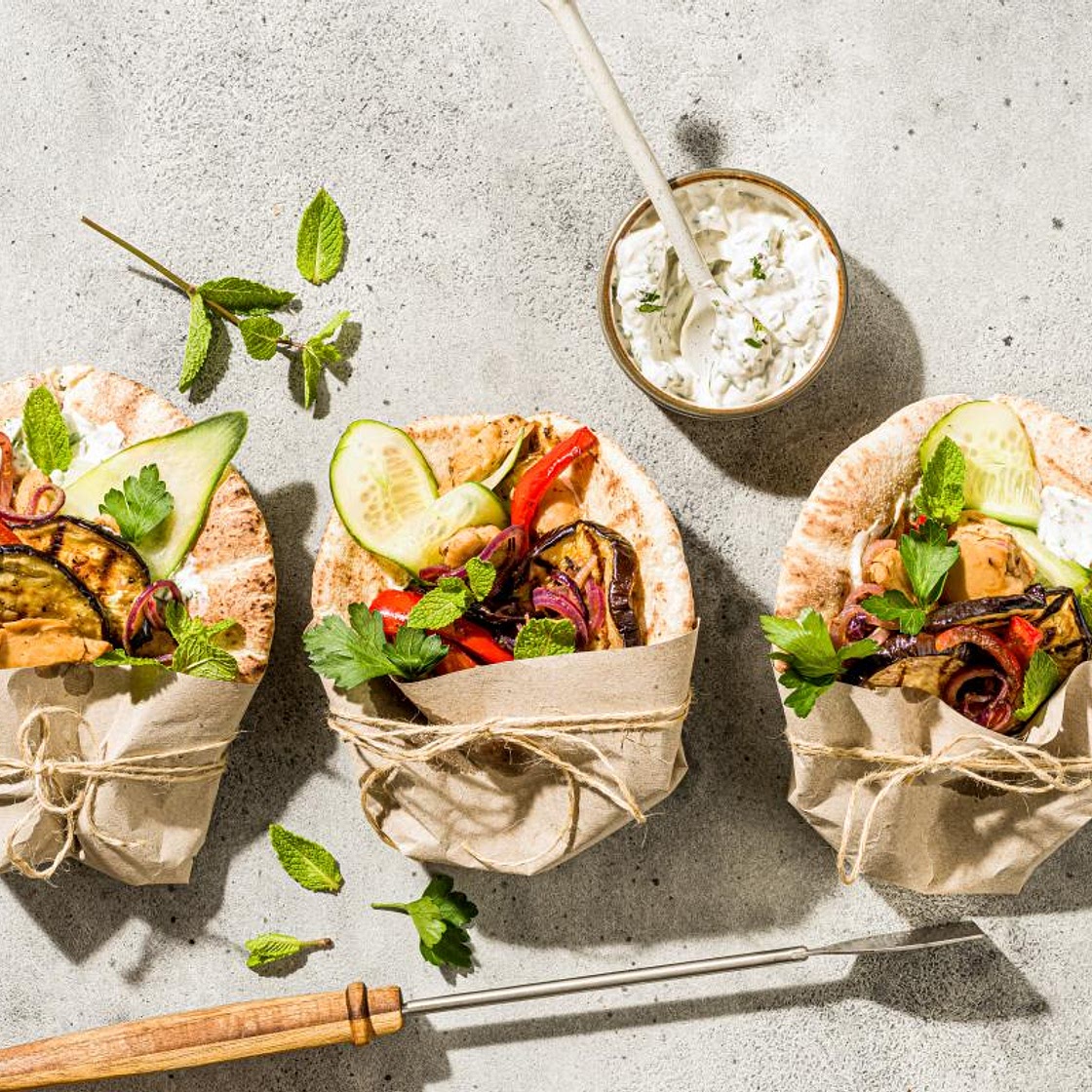 Gyros végane grillé