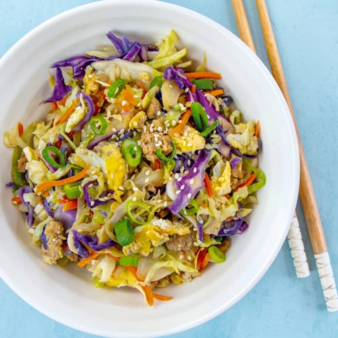 Keto Egg Roll in a Bowl