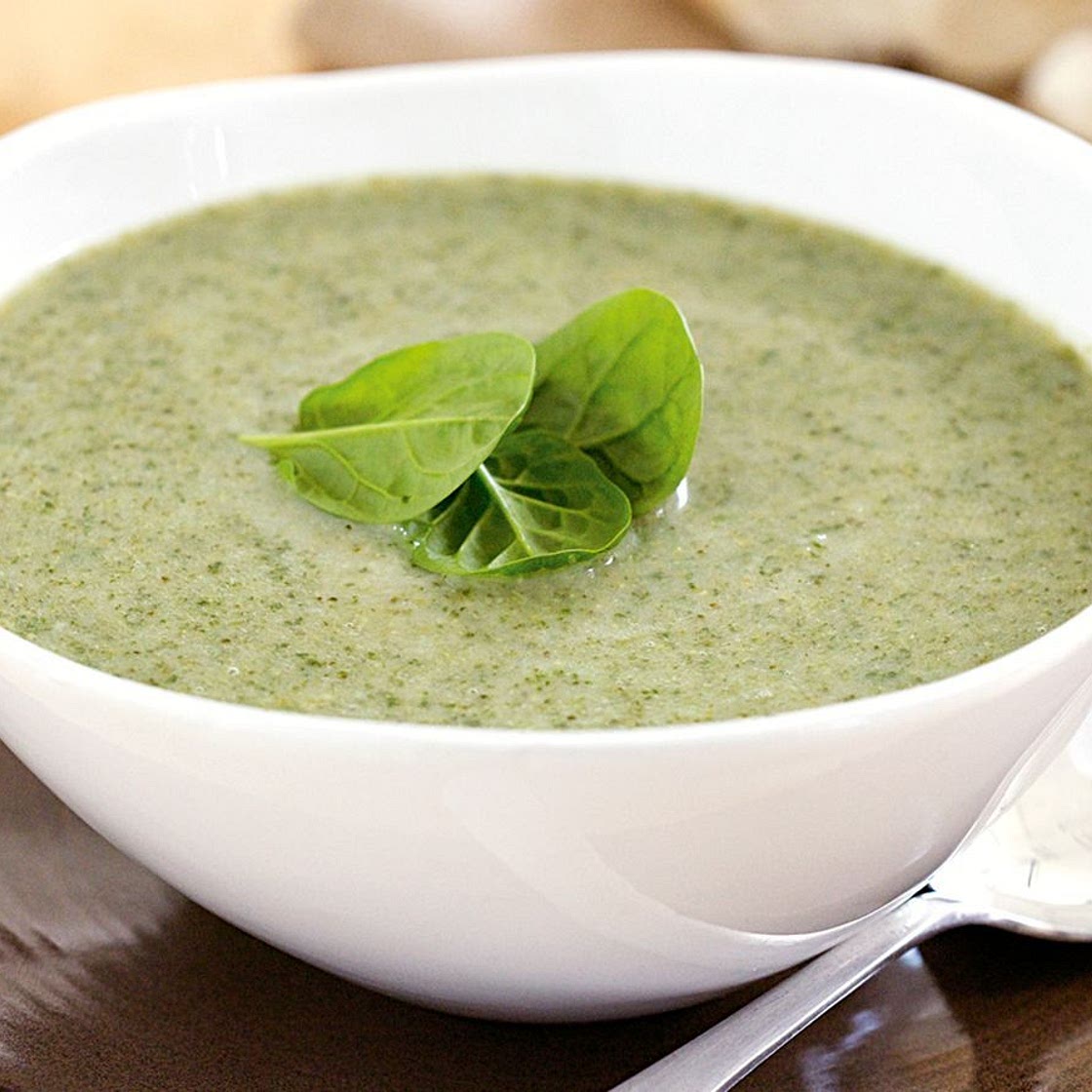 Spinach and broccoli soup