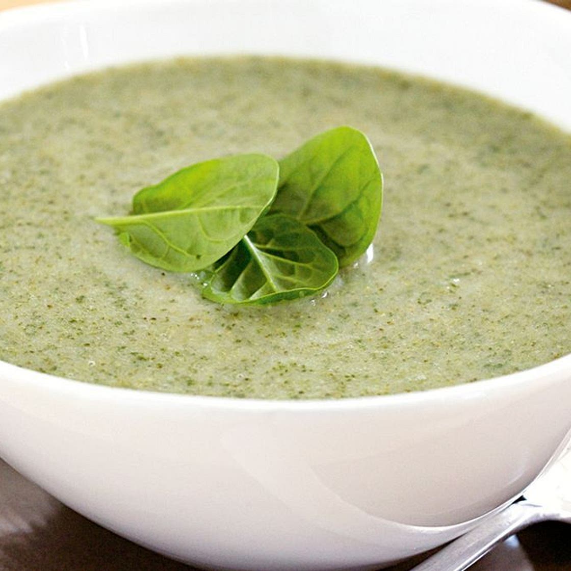Spinach and broccoli soup