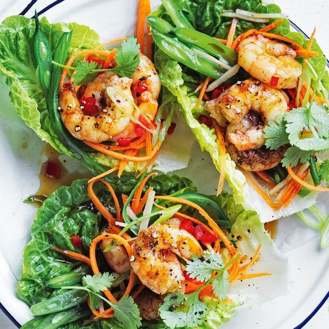Prawn san choy bow recipe