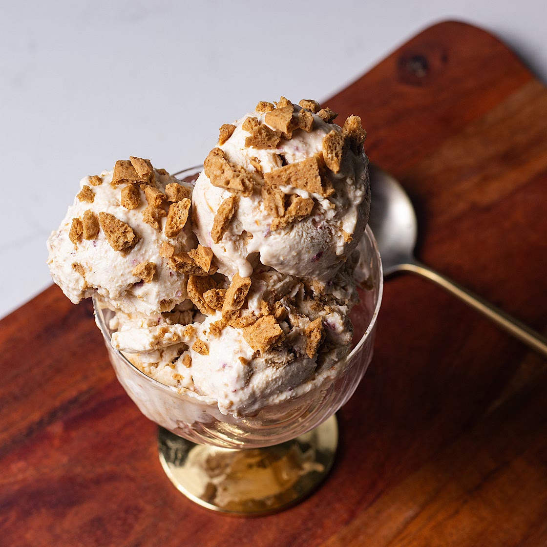 Peach Pie Cottage Cheese Ice Cream