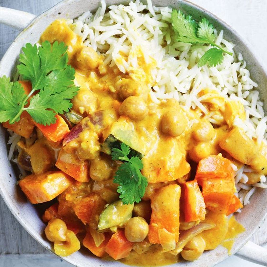 Cheat's chickpea korma curry recipe