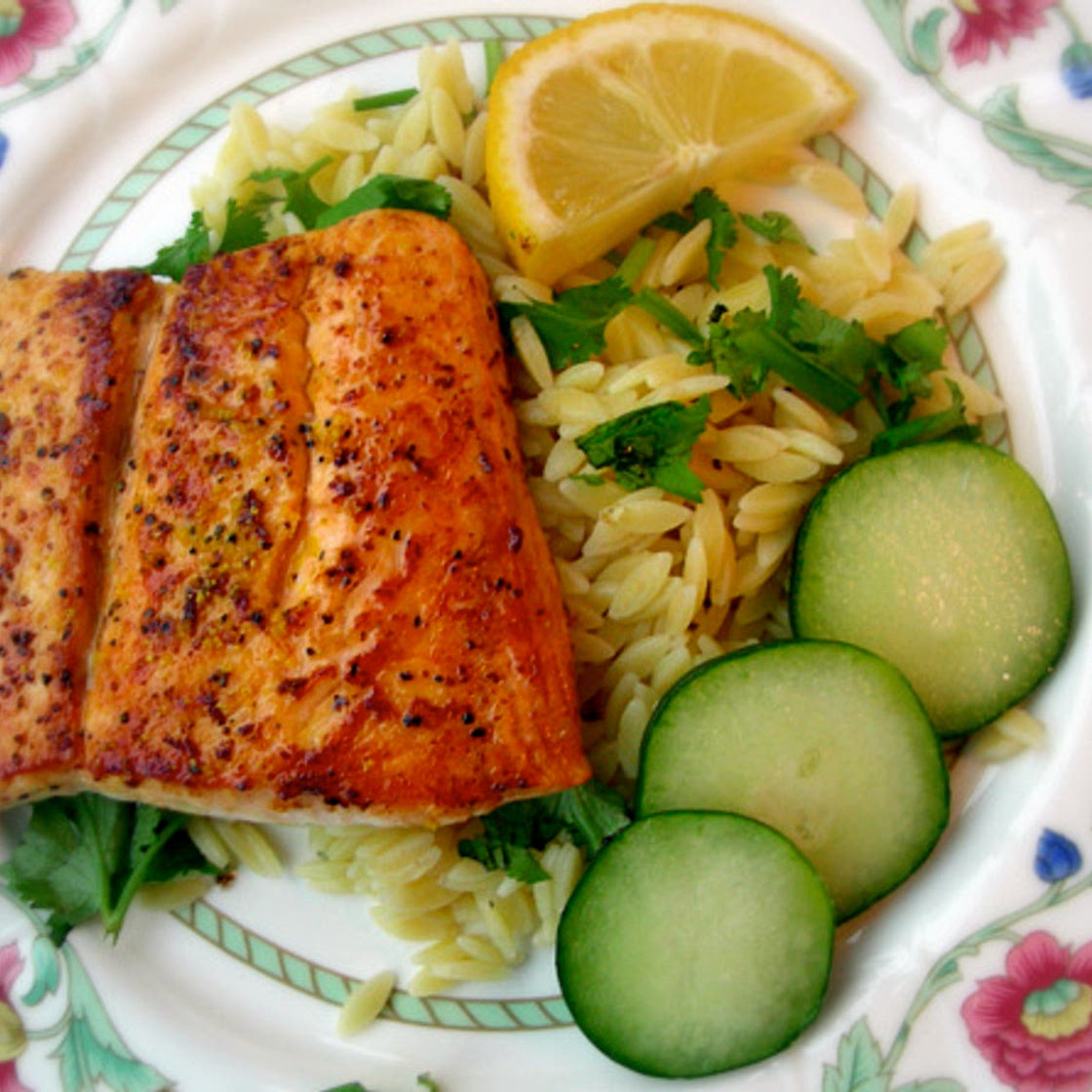 Orzo Salmon Salad