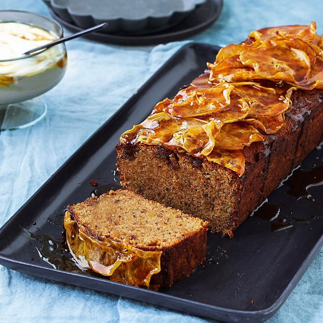 Banana, apple and blueberry loaf