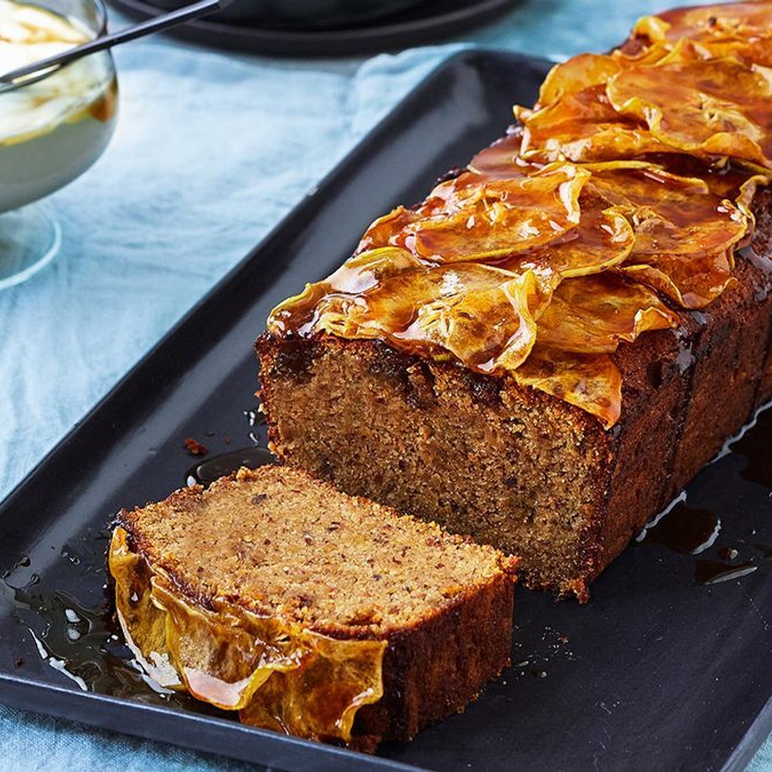 Banana, apple and blueberry loaf