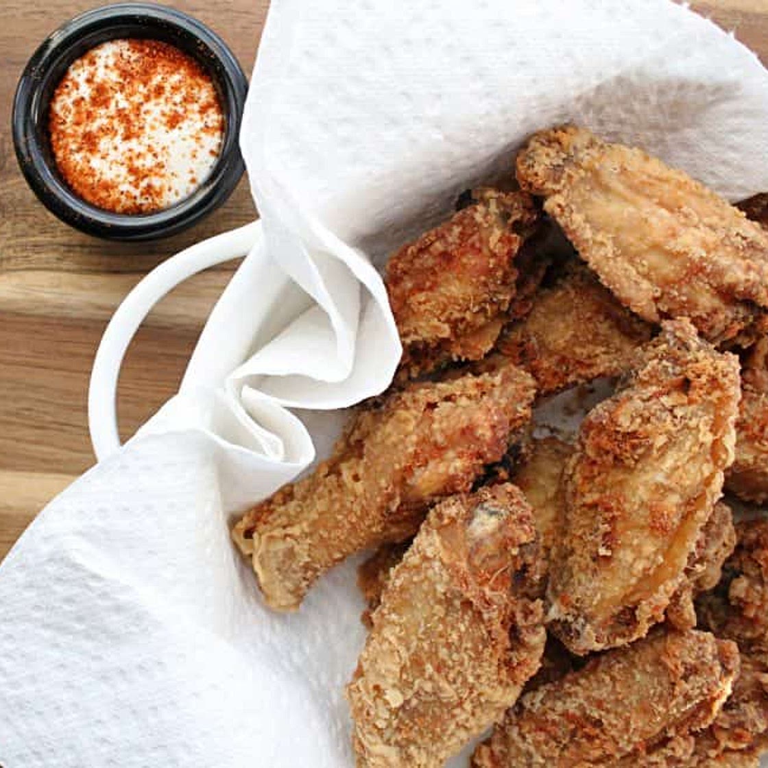 Dutch Oven Fried Chicken Wings