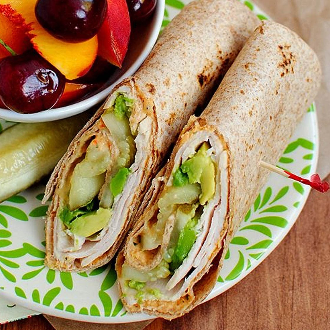 Turkey Avocado Hummus Wrap