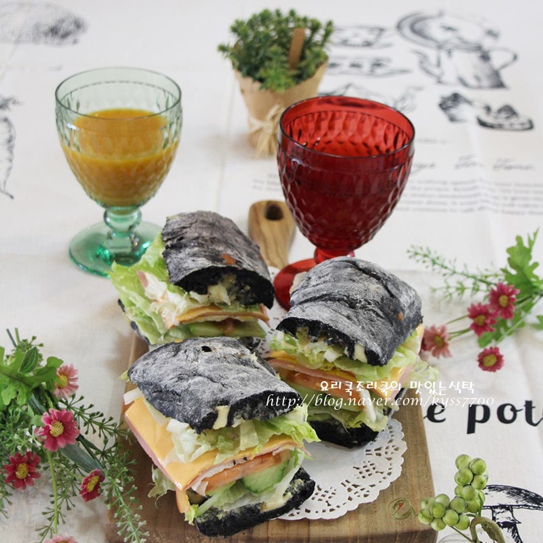 치아바타샌드위치 참 쉬운 방학 한끼식사~#