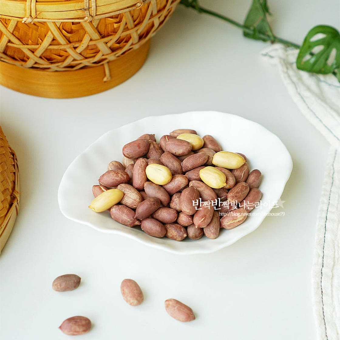 에어프라이어 땅콩 볶는법 생땅콩볶는법 생 땅콩볶기 볶은땅콩 보관법