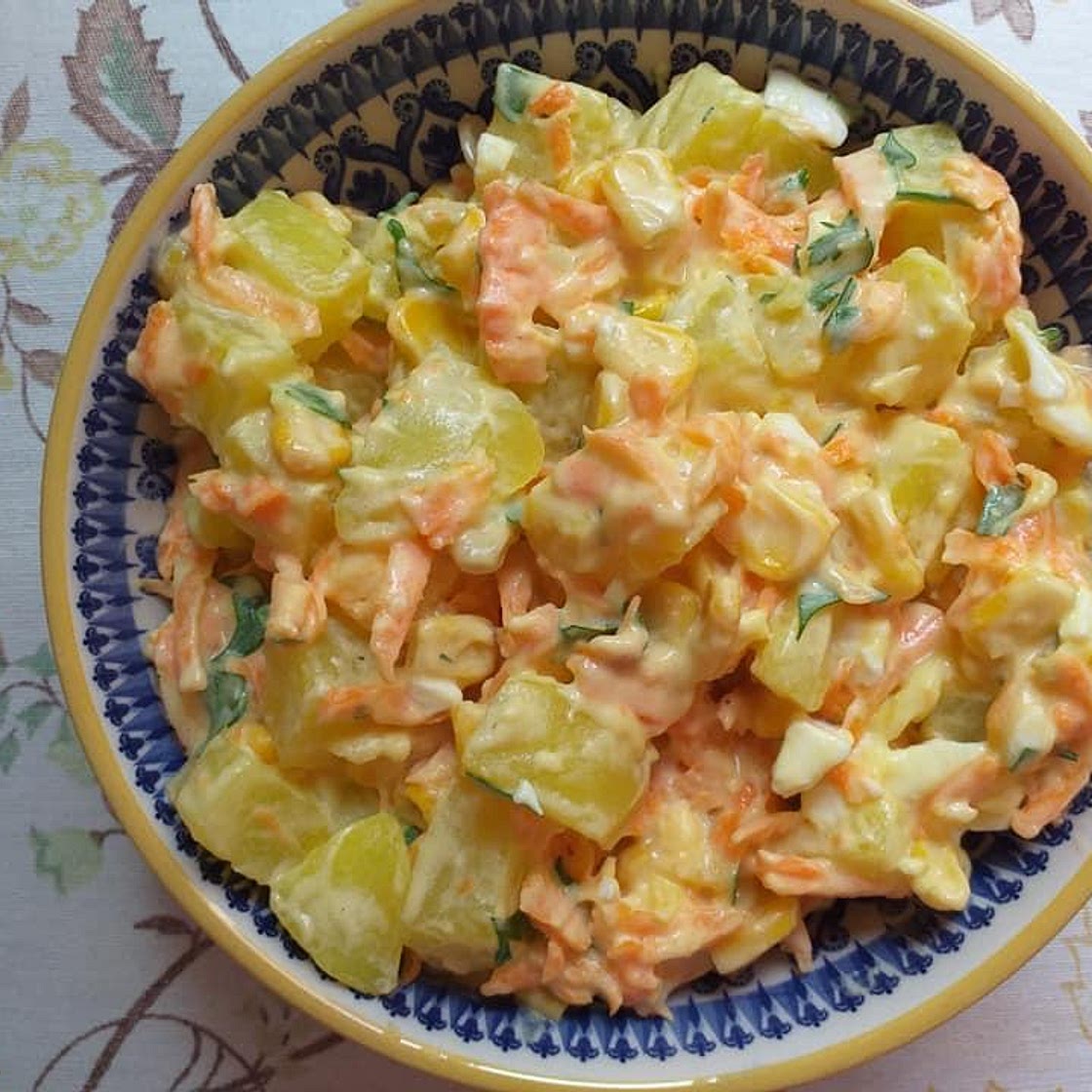 Receita de Salada de batata para churrasco